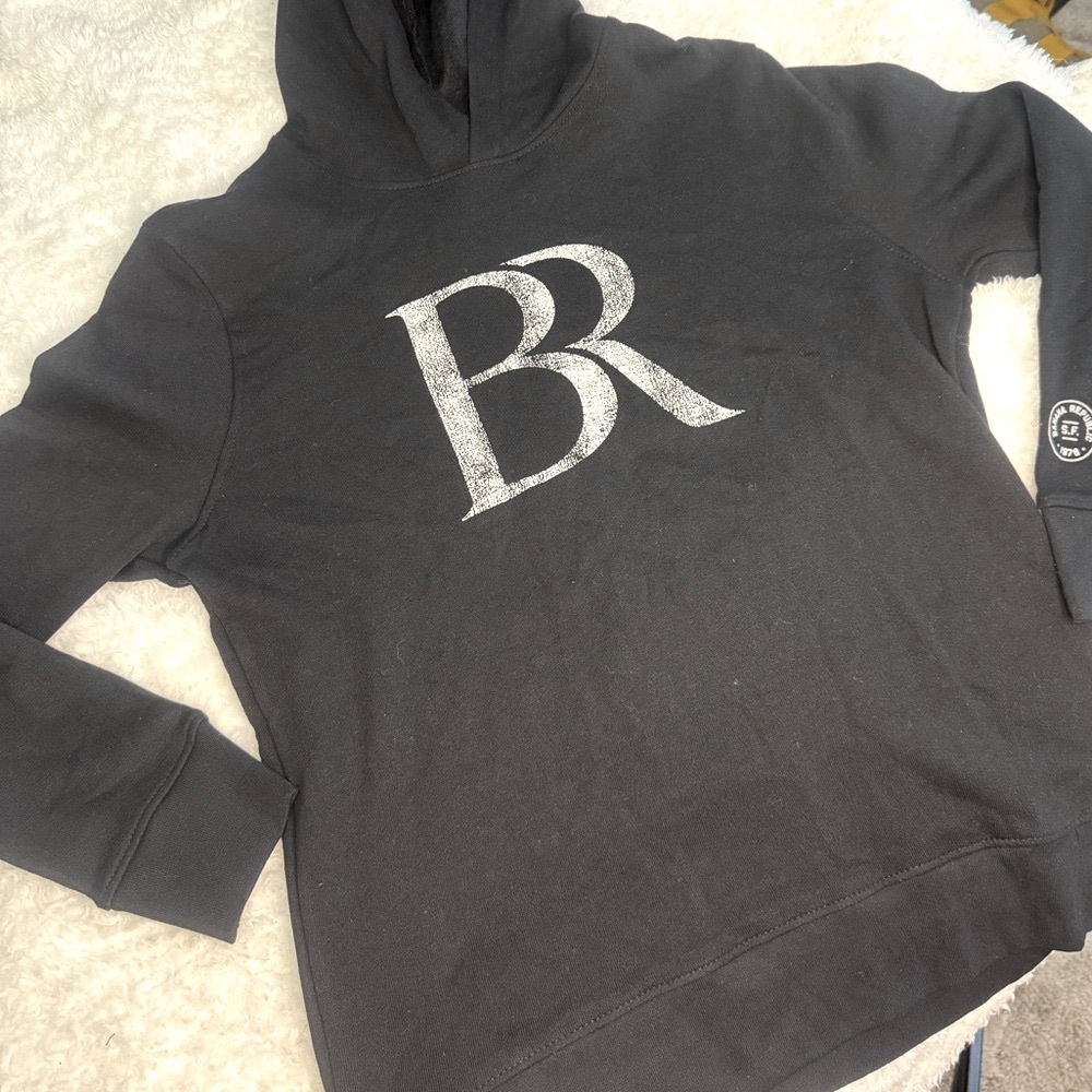 NWOT Banana Republic Black Hoodie Sweatshirt